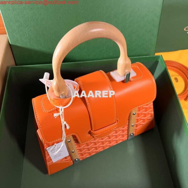 Replica Goyard Sac Saigon Pm Bag BPMLTY07CL07P Orage Red 3