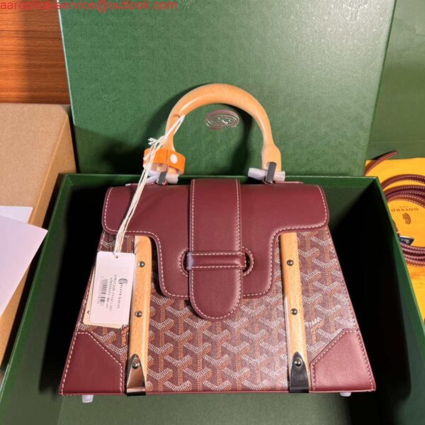 Replica Goyard Sac Saigon Pm Bag BPMLTY07CL07P Wine Red