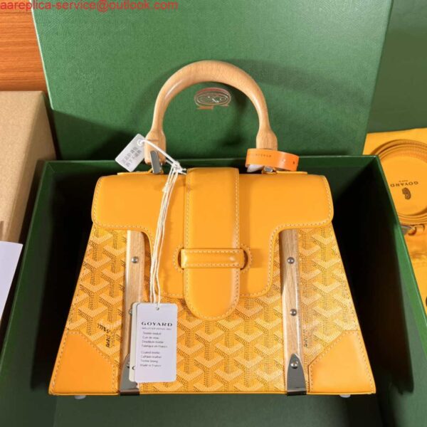 Replica Goyard Sac Saigon Pm Bag BPMLTY07CL07P Yellow