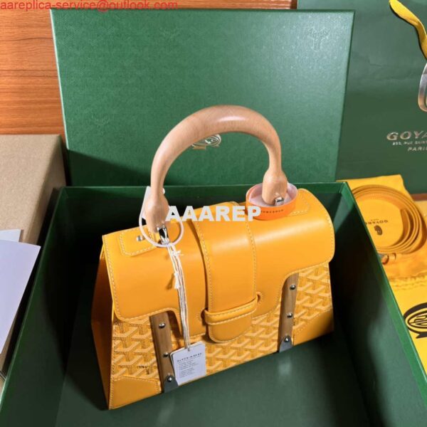 Replica Goyard Sac Saigon Pm Bag BPMLTY07CL07P Yellow 3