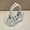 Replica Prada 1BA368 Moon padded patent leather bag White 2