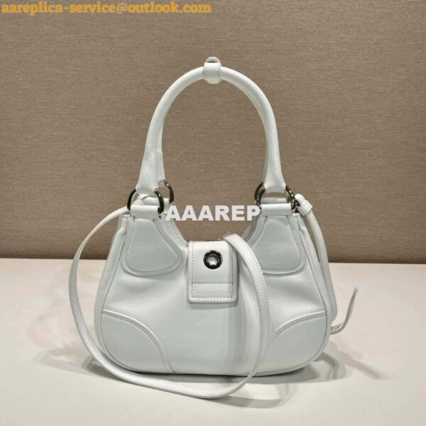 Replica Prada 1BA368 Moon padded nappa-leather bag White 2