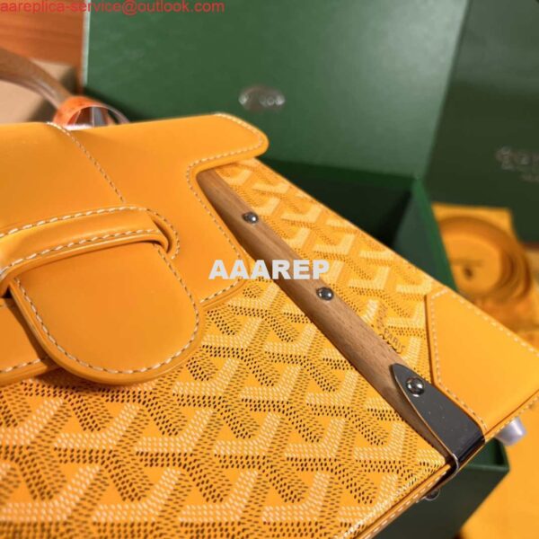 Replica Goyard Sac Saigon Pm Bag BPMLTY07CL07P Yellow 7