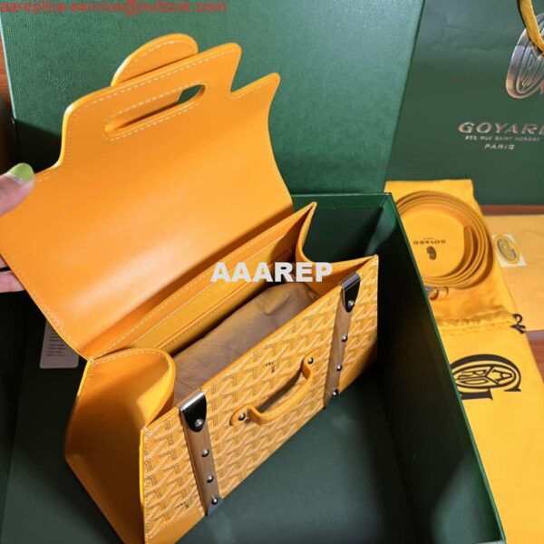 Replica Goyard Sac Saigon Pm Bag BPMLTY07CL07P Yellow 8