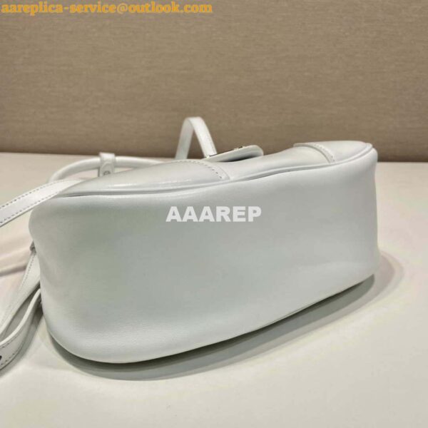 Replica Prada 1BA368 Moon padded nappa-leather bag White 6