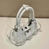 Replica Prada 1BA368 Prada Moon Re-Nylon and leather bag Black 2