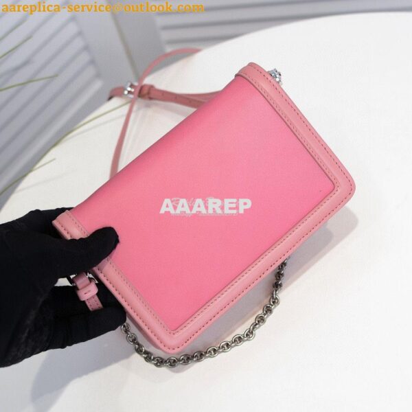 Replica Prada Nylon And Leather Mini-bag 1BP019 Pink 9