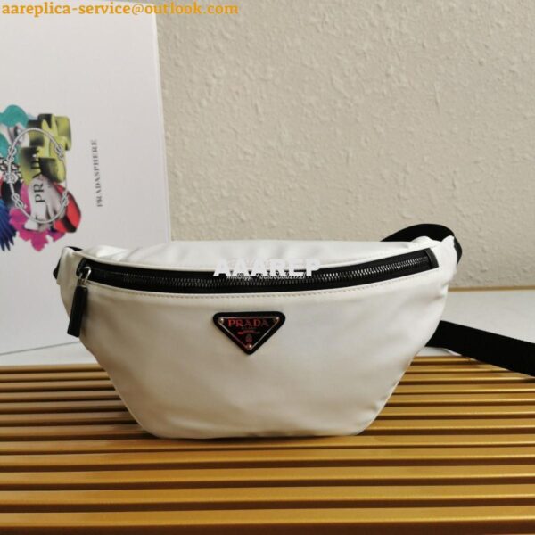 Replica Prada Nylon And Saffiano Leather Belt Bag 2VL033 11