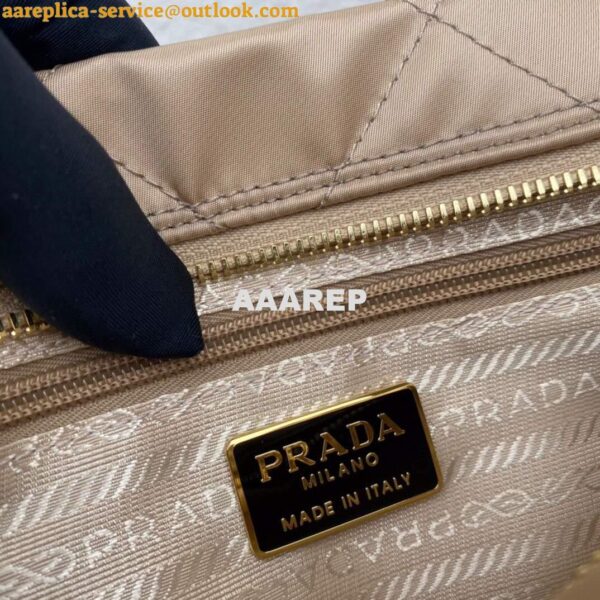 Replica Prada Nylon Vintage Chain Stray Bag 1BD620 Apricot 10