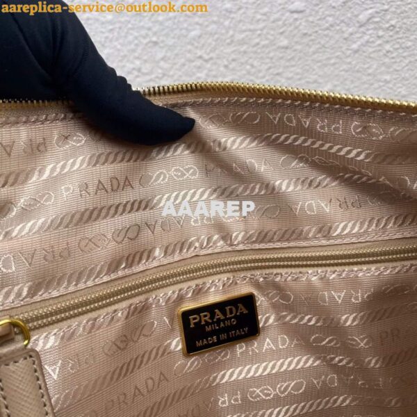 Replica Prada Nylon Vintage Chain Stray Bag 1BD621 Apricot 8