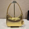 Replica Prada 1BC169 Prada Cleo satin bag with appliqués Yellow