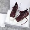 Replica Dior Walk'N'Dior Mid-top Sneakers In Bordeaux Technical Knit 2