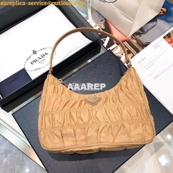 Replica Prada Nylon And Saffiano Leather Mini Bag 1NE204 Nude 3