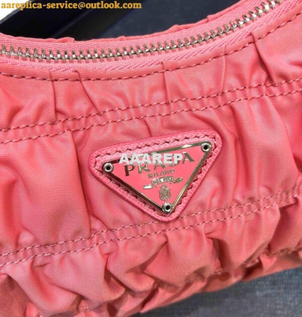 Replica Prada Nylon And Saffiano Leather Mini Bag 1NE204 Pink 5