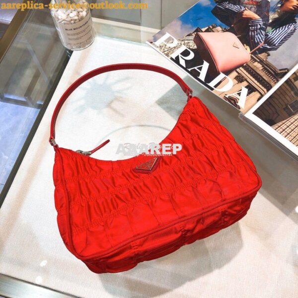 Replica Prada Nylon And Saffiano Leather Mini Bag 1NE204 Red 3