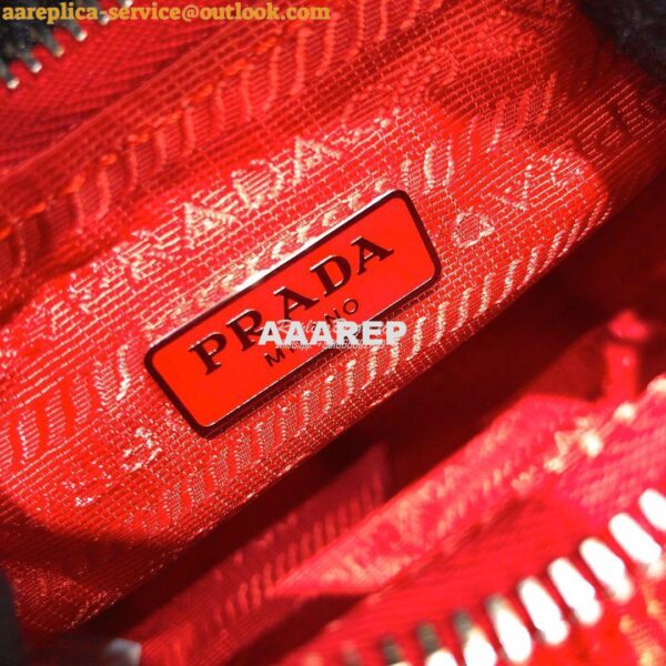 Replica Prada Nylon And Saffiano Leather Mini Bag 1NE204 Red 7