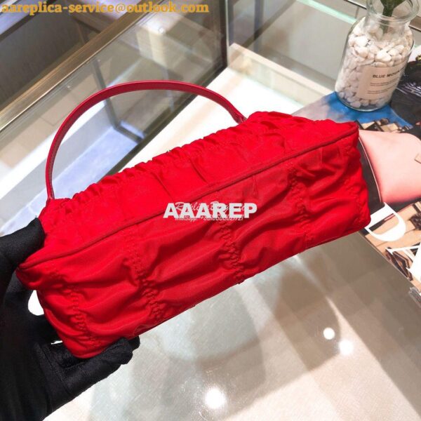 Replica Prada Nylon And Saffiano Leather Mini Bag 1NE204 Red 9