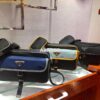 Replica Prada Nylon and Saffiano Leather Shoulder Bag 2VD769 Yellow