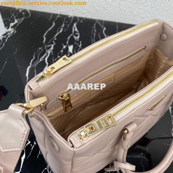 Replica Prada Small Prada Galleria Saffiano Leather bag 1BA863 Apricot 5