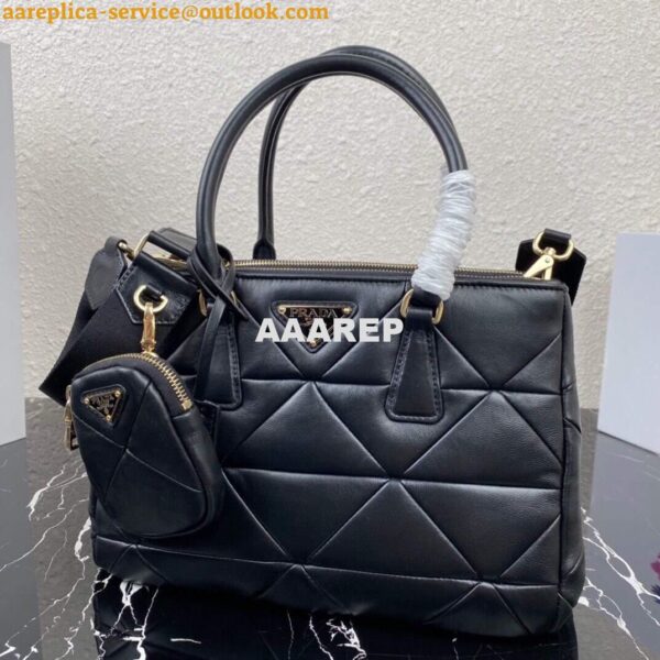 Replica Prada Small Prada Galleria Saffiano Leather bag 1BA863 Black 6