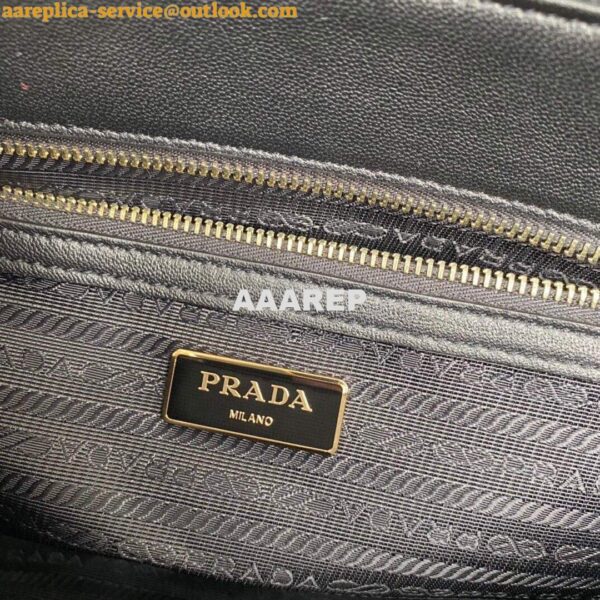 Replica Prada Small Prada Galleria Saffiano Leather bag 1BA863 Black 8