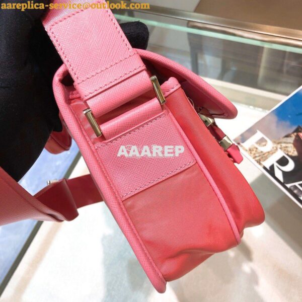 Replica Prada Nylon Cross-Body Bag 1BD334 Pink 4