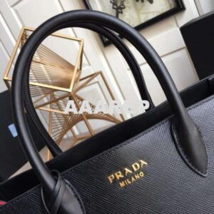 Replica Prada 1BA153 Large Saffiano Leather Handbag in Black 2