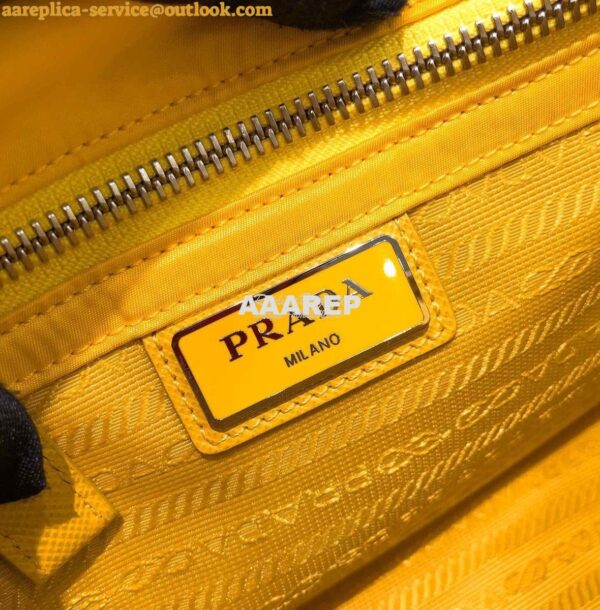 Replica Prada Nylon Cross-Body Bag 1BD334 Yellow 11