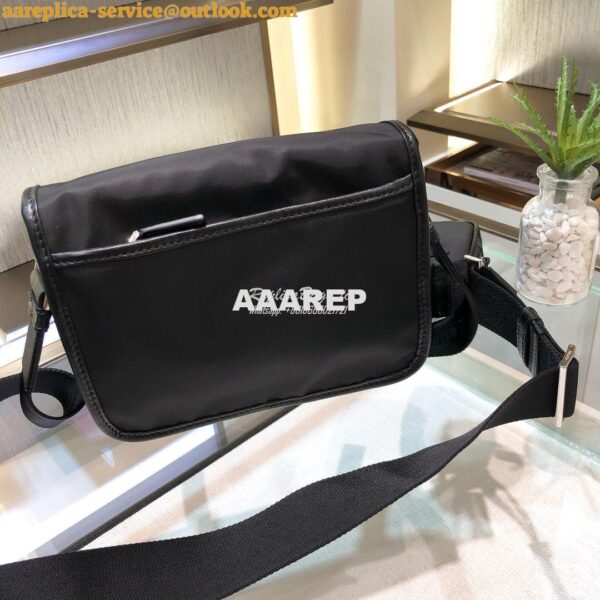 Replica Prada Nylon Cross-Body Bag 2VD034 Red Logo 3