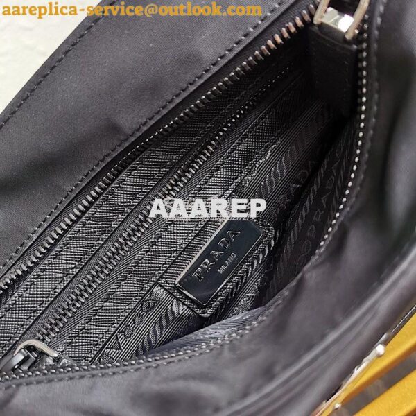 Replica Prada Nylon Cross-Body Bag 2VH110 Black 8