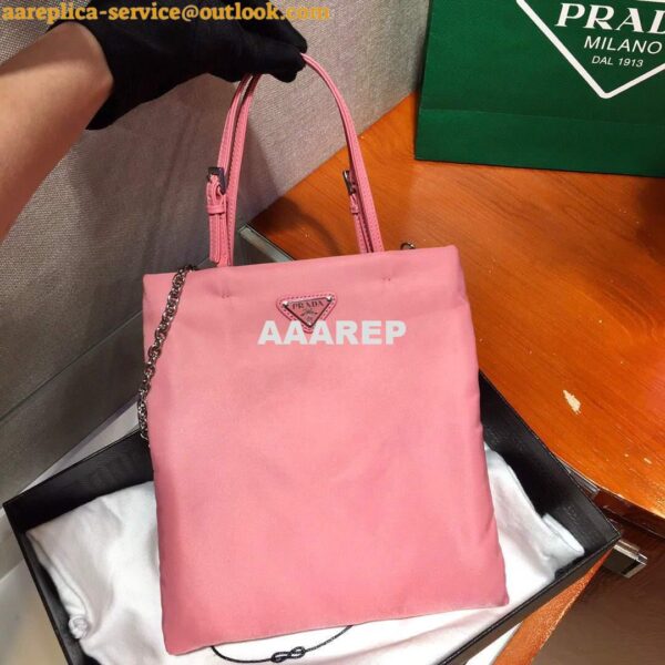 Replica Prada 1BA252 Nylon Handbag Pink 4