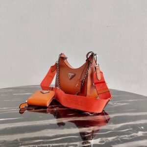 Replica Prada 1BH204 Prada Re-Edition 2005 Saffiano leather Bag in Orange