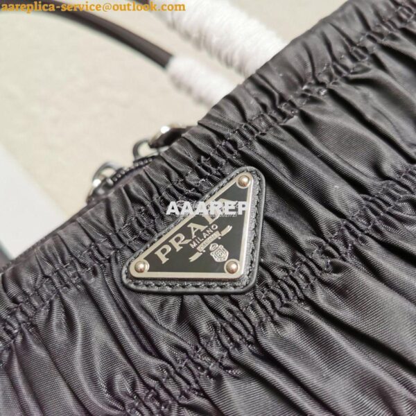 Replica Prada Nylon Tote 1BG321 Black 4