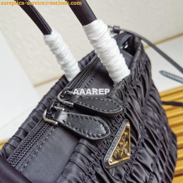 Replica Prada Nylon Tote 1BG321 Black 5