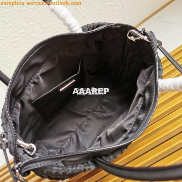 Replica Prada Nylon Tote 1BG321 Black 6