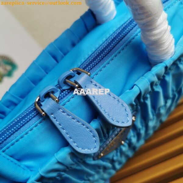 Replica Prada Nylon Tote 1BG321 Periwinkle Blue 5