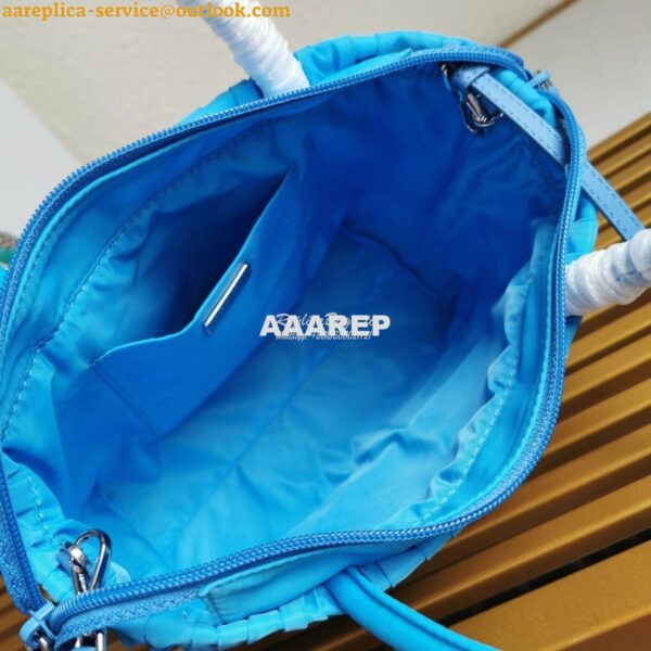 Replica Prada Nylon Tote 1BG321 Periwinkle Blue 8