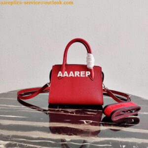 Replica Prada 1BA269 Saffiano Leather Prada Monochrome Bag Red