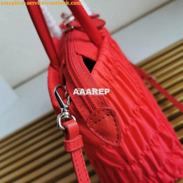 Replica Prada Nylon Tote 1BG321 Red 5