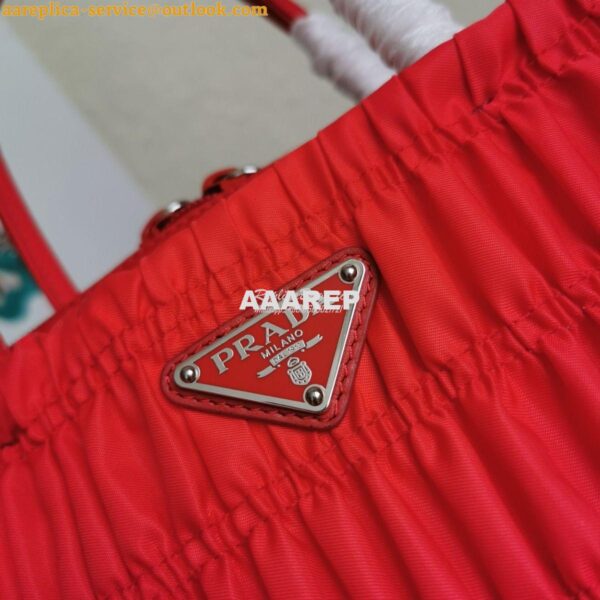 Replica Prada Nylon Tote 1BG321 Red 6