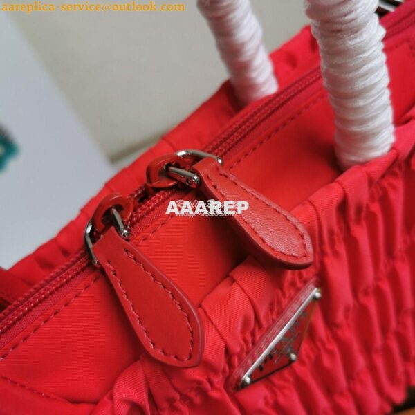 Replica Prada Nylon Tote 1BG321 Red 7