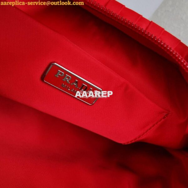 Replica Prada Nylon Tote 1BG321 Red 9