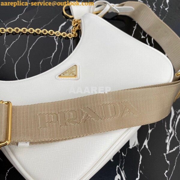 Replica Prada 1BH204 Prada Re-Edition 2005 Saffiano leather Bag in White 7