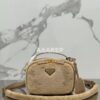 Replica Prada Nylon with Saffiano Leather Trim and Handle