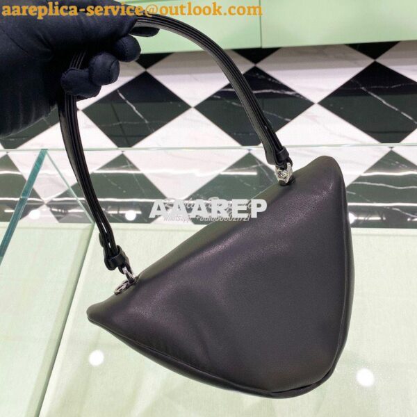 Replica Prada Padded Nappa Leather Handbag 1BA315 Black 12