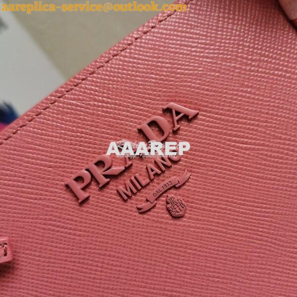 Replica Prada Monochrome Ligh pink Saffiano Leather Bag 3
