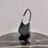 Replica Prada 1BC156 Prada Cleo Brushed Leather Shoulder Bag White