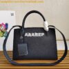 Replica Prada Monochrome powder pink Saffiano Leather Bag 2