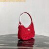 Replica Prada 1NE204 Prada Nylon and Saffiano Leather Mini Bag in Pink