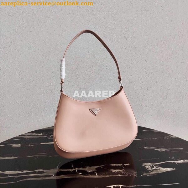 Replica Prada 1BC499 Prada Cleo Brushed Leather Shoulder Bag in Pink 5